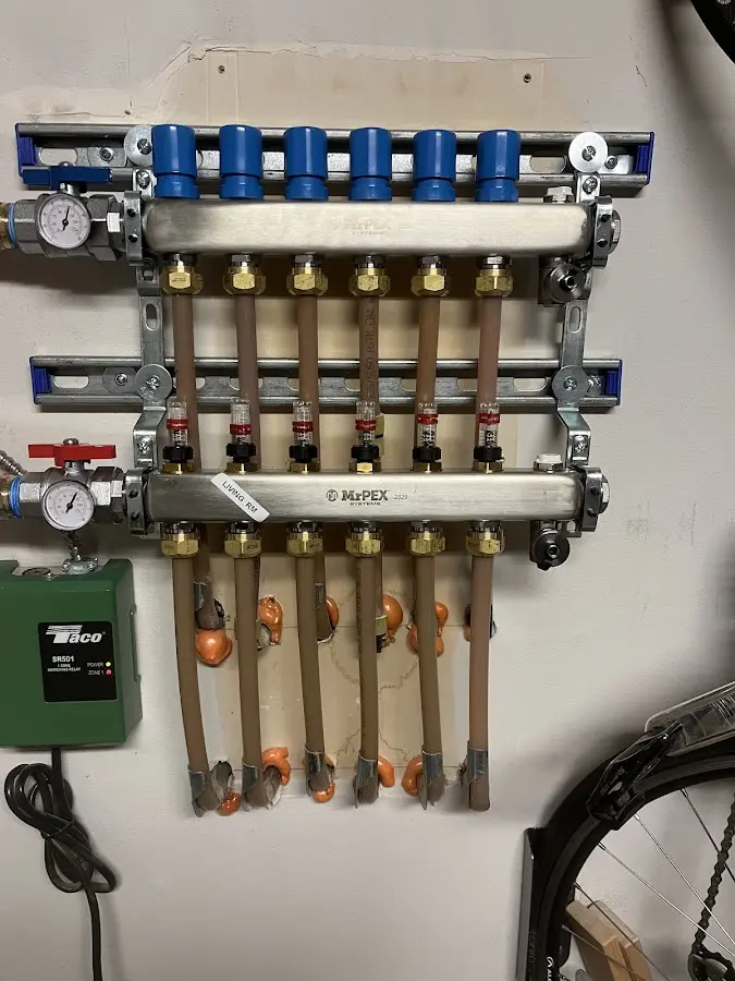 Plumber performing Leak Detection at a residential property in Eagle Point